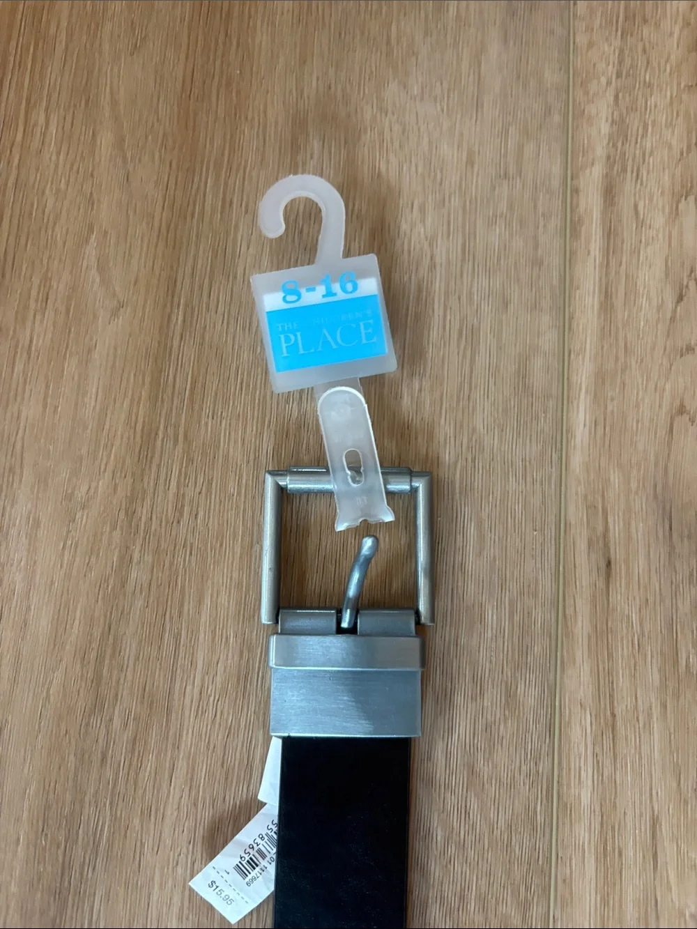 Children’s Place Leather Belt with Silver Buckle reversible